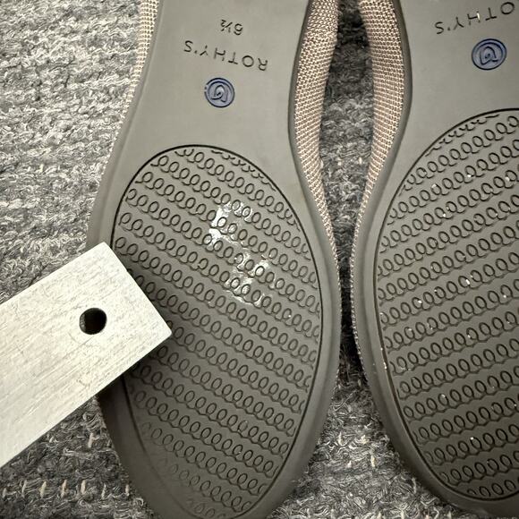 Rothys The Loafer Women 6.5 Mocha Brown Rounded Toe Slip On Flat Shoes Washable - Picture 5 of 12